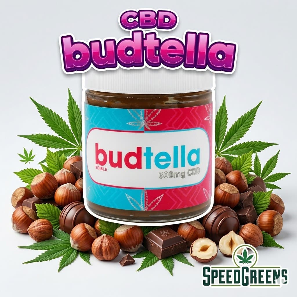 Sweet n’ Delicious Budtella Hazlenut Spread (600mg CBD)