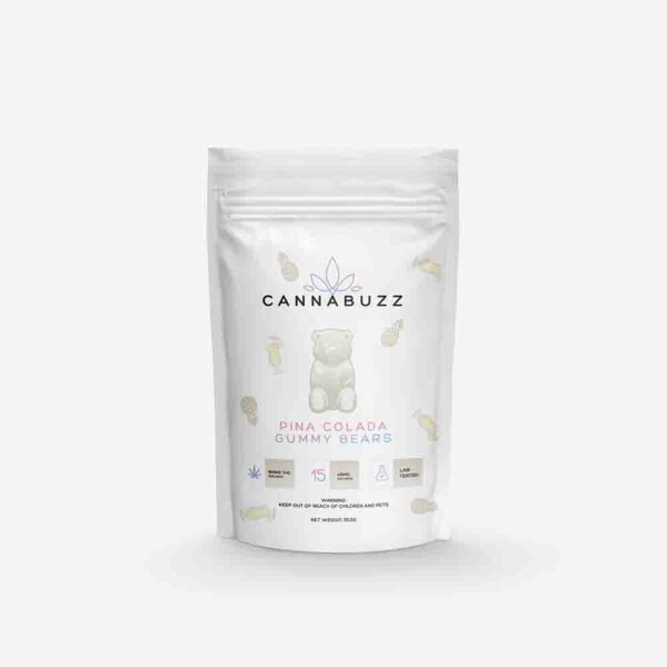 Cannabuzz Pina Colada Gummy Bears (150mg THC)