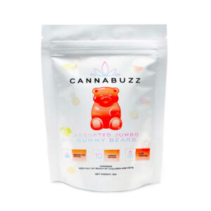 Cannabuzz Assorted Jumbo Gummy Bears (1000mg THC)