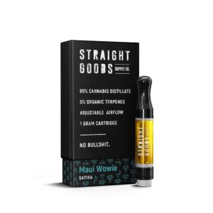 Straight Goods THC Cartridge - Maui Wowie (1G)