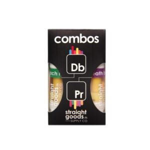 Straight Goods 2 In 1 Combos – Death Bubba + Peach Ringz (2 x 1 Gram Carts)