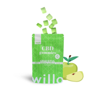 Willo 200mg CBD Sour Green Apple Gummies