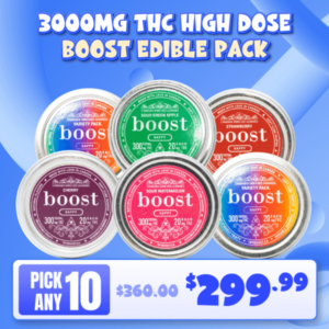 3000mg THC Boost Edible Bundle Pack