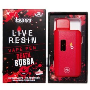 Burn Live Resin Disposable Vapes – Death Bubba (2 Gram)