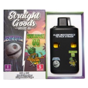 Straight Goods Dual Chamber Vape – Death Star + Pineapple OG (3 Grams + 3 Grams)