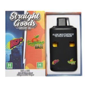 Straight Goods Dual Chamber Vape – Super Boof + Tangerine Haze (3 Grams + 3 Grams)