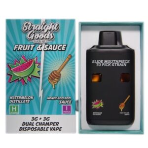 Straight Goods Dual Chamber Vape – Watermelon Distillate + Honey Boo Boo Sauce (3 Grams + 3 Grams)