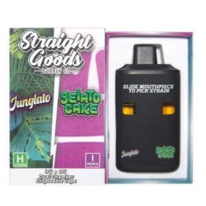 Straight Goods LCD Screen Dual Chamber Vape – Junglato + Gelato Cake (3 Grams + 3 Grams)